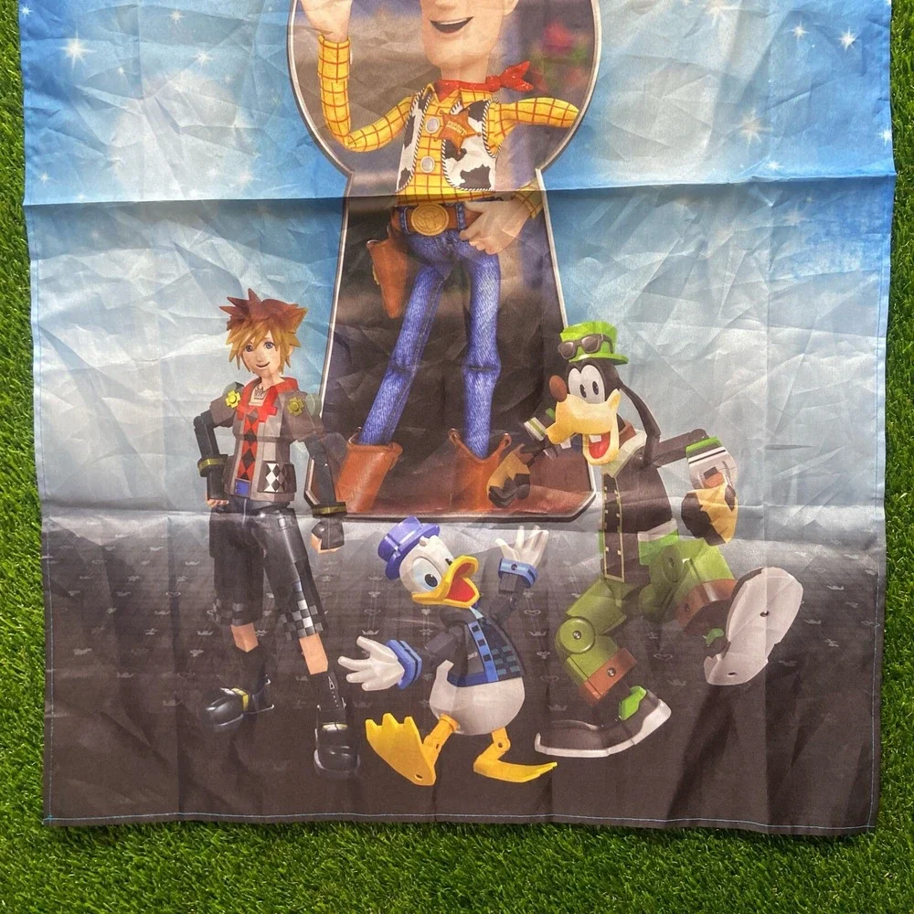 Kingdom Hearts 3 Woody Flag Wall Hanging Tapestry - Disney & Square Enix Promo